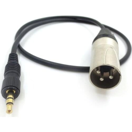 3.5mm Audio Plug XLR 3 Pin Audio Cable Gold Plug Aux Cord for Sony UWP D11 D21 P03B Microphone Sound Recording