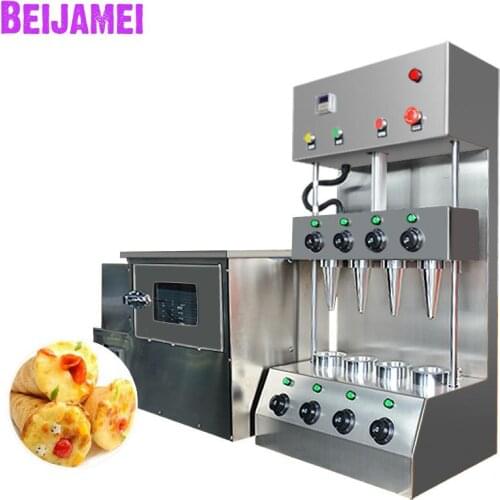 BEIJAMEI Pizza Cone Equipment Commercial Industrial Pizza Cone Maker/Making Machine Corn Pizza Maker and Pizza Oven Machine