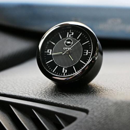 For Opel OPC Astra J H G K Insignia Corsa D B E Mokka Vectra Auto Watch Outlet Dashboard Car Clock Air Clip Interior Accessories