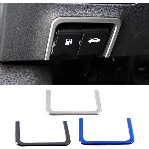 For Renault Koleos 2017-2020 Car Oil Fuel Tank Switch Button Frame Decoration Trim Stainless Steel Sticker For Samsung QM6