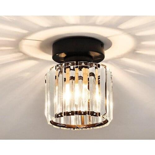 European Crystal LED Ceiling Light Balcony Lamp Porch Light Corridors Lights Lamp for Art Gallery Decoration Lighting