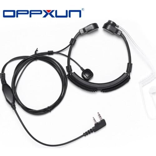 New Throat Microphone Throat Vibration Headset Headphone For BaoFeng UV-5R UV-B5 UV-B6 BF-888S Walkie Talkie earphone Headset