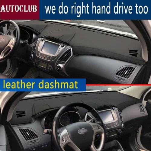 For Hyundai Tuscon Ix35 2009 2010 2011 2012 2013 2015 Leather Dashmat Dashboard Cover Car Dash Mat SunShade Carpet accessories