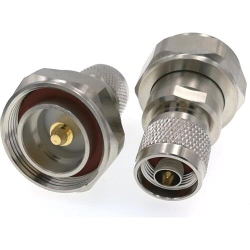 L29 7/16 DIN Male Plug To N Male Plug RF Coaxial Adapter Connector