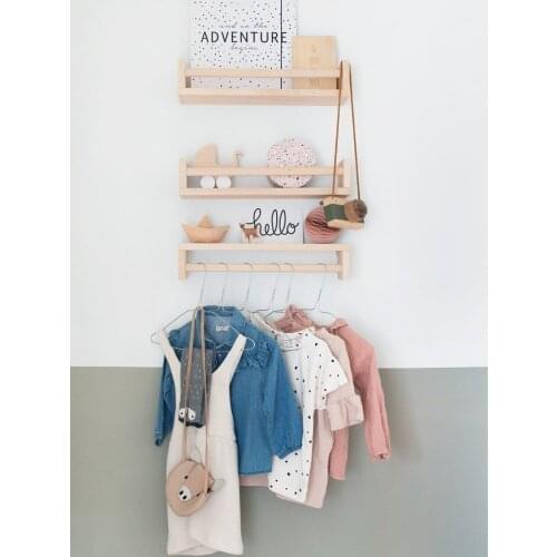 Furniture Montessori Bookcase Kids Baby Room Wall Shelf Wooden 3 Pieces 50 Cm Modern Luxury Stylist 2021 Fashion