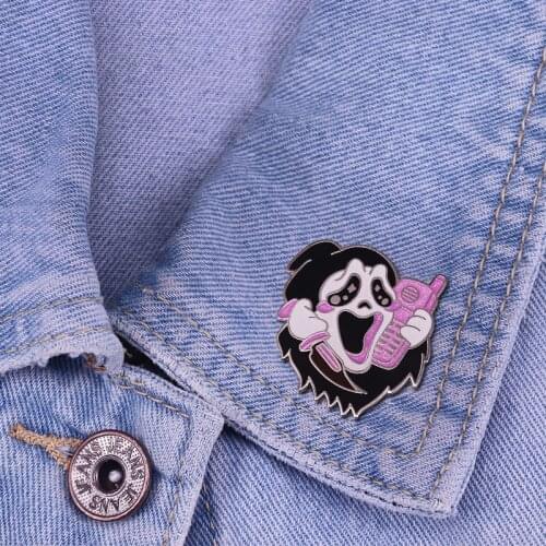 Spirited Aways No Face man Enamel Pin Badge Enamel Brooches Women Men Lapel Pin Hat Badge Cartoon Cute Metal Figure Gift