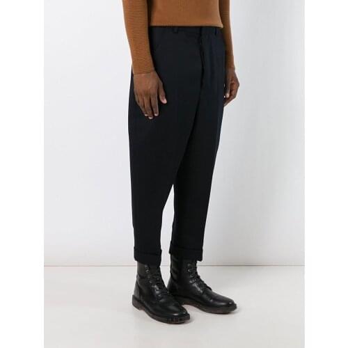 New Plus Size Men Casual Trousers Loose Crimping Harem Pants Hairstylist Suits Pants Nightclub Singer Stage Costumes