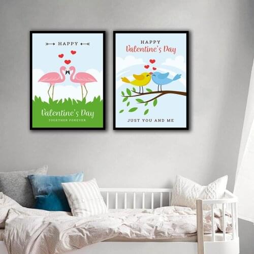 Comic Bird Swan Nordic Posters And Prints Wall Art Canvas Painting Wall Pictures For Living Room Decor