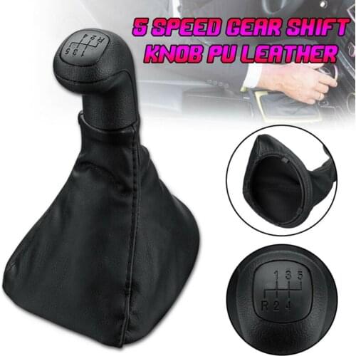 5 Speed Gear Shift Gaiter Knob Black For Mercedes VITO W638 96-00 Faux leather Accessories Cover Useful