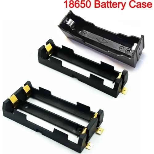 DIY 1x 2x 18650 Series Batteries Holder Box Storage Case Container power bank With Bronze Pins Rechargeable Battery Case
