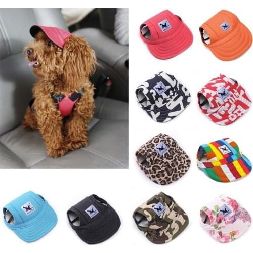 Pet Dog Hat Cute Print Baseball Dog Cap Outdoor Hat For Small Dogs Canvas Cap For Dog Hat Chihuahua Yorkshire 11 Colors 35S1