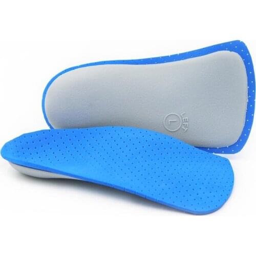 Eva Heel Inserts Foot Arch Insole Valgus X-shaped Legs O-leg Arch Support Flat Feet Orthopedic Insoles Sweat Breathable Shoe Pad