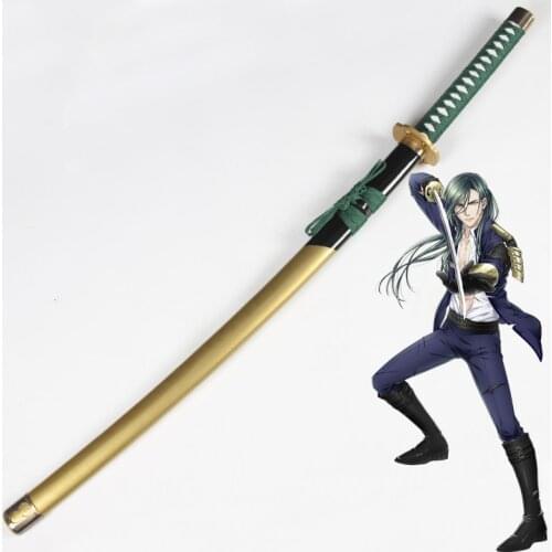 Touken Ranbu Online Nikkari Aoe Cosplay Props Wooden 104CM and Intensive Weapon Cosplay Prop Samurai Sword Japanese Katana