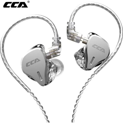 CCA CS16 16BA Units HIFI In Ear Earphones Heavy Bass Earbuds 8 Balanced Armature Metal Detachable Detach Sport Game Headphones