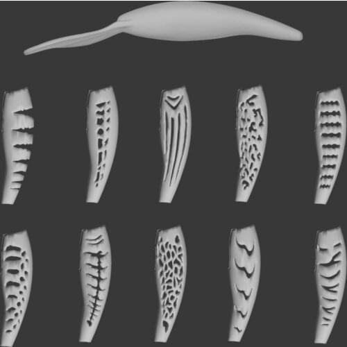 WLure Hard Plastic 3D Stencil for Sinking Minnow Fishing Lures UPM758