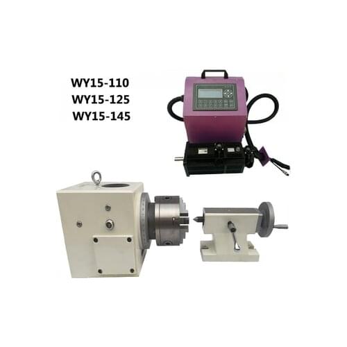 WY15 Series CNC Vertical Horizontal Indexing Head 4th Axis Turntable Rotary Table Machining Center