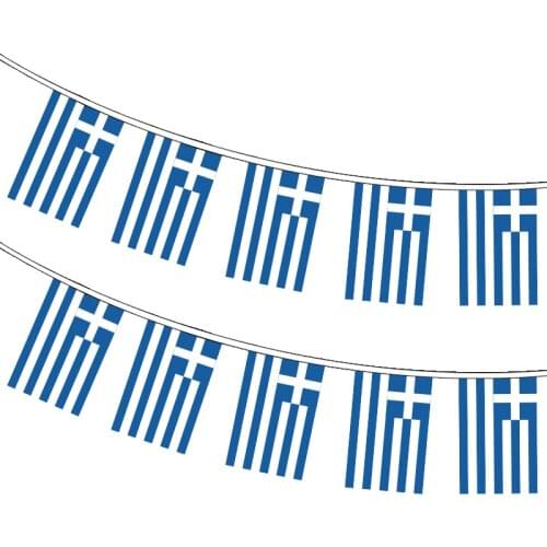 Xvggdg 20pcs/set greece bunting flags Pennant String Banner Buntings Festival Party Holiday