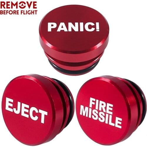 Billet Aluminum Car Cigarette Lighter Plug Replacement, FIRE MISSILE Button Universal Push Button Fits Most Automotive Vehicles