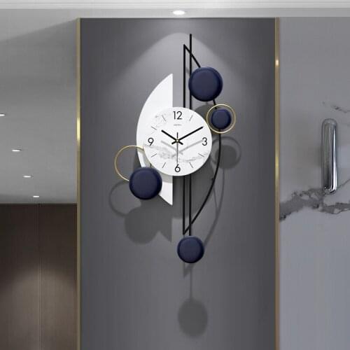 Iron Modern Design Wall Clock Electronic Silent Living Room Wall Clock Silent Movement Relogio De Parede Home Decoration