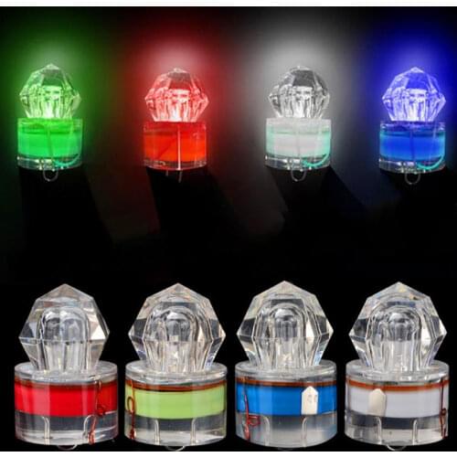 10pcs/Set Mini LED Waterproof Fishing Bait Light LED Deep Drop Underwater Lure Light Waterproof Fishing Bait Light Lure Squid