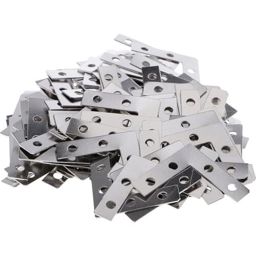 150 Pieces Flat Plate L Shape, 38x38mm, Metal Right Angle Corner Brace Repair Brackets for Photo Picture Frame