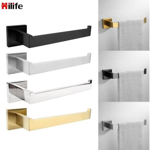 HILIFE Stainless Steel Towel Holder Bathroom Organizer Roll paper Hanger Wall Mounted Household Storage Towel Rack