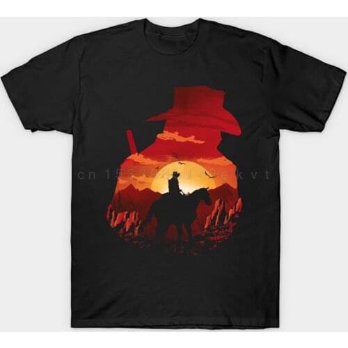 Red Sunset T Shirt Red Dead Redemption 2 tshirt playstation games gamer red dead redemption game gaming red dead