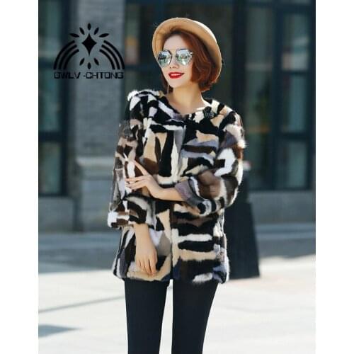 GWLV-CHTONG Colored Fur Coats