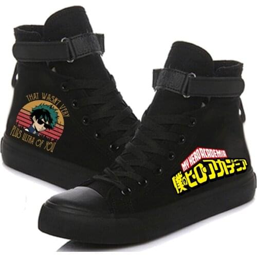 My Hero Academia Printed High Top Canvas Shoes Cozy Sneakers