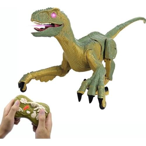 Remote Control Dinosaurs Toys for Kids Realistic Simulation Dinosaurs Toys with Glow and Sound Electric Toys