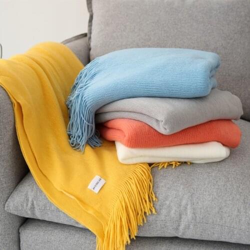 Акриловые пледы на диван JUNWELL China At AliExpress