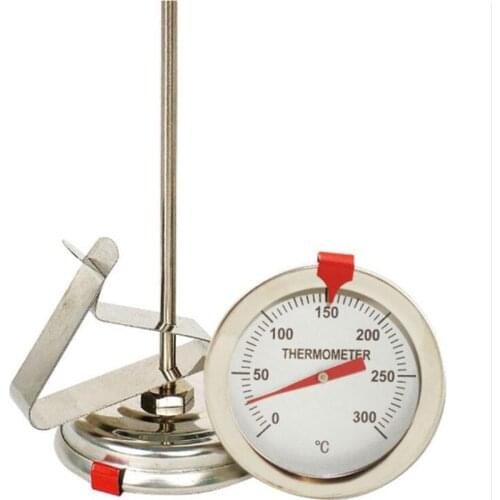 Stainless Steel Probe Thermometer Gauge for BBQ Meat Oil Food Kitchen Cooking 19QB