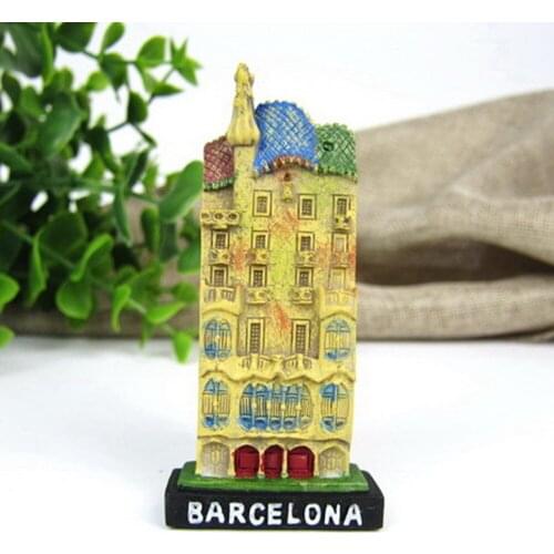 Building of Barcelona Spain Fridge Magnets Tourist Souvenirs Magnetic Stickers Home Decor Creative Decoration Tourism Gifts