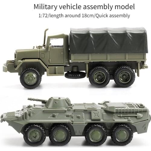 JEU Genuine 4D Assembly 1/72 WWII Lightning Truck Model 4 Simulation Military Chariot Childrens Toys