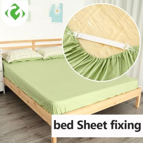 White Bed Sheet Mattress Cover Blankets Grippers Clip Holder Fasteners Elastic Set Fixing Slip-Resistant Belt Elastic