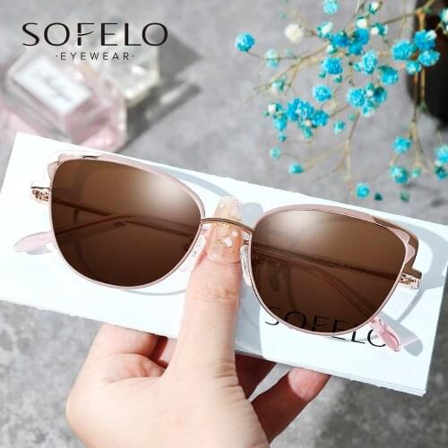 Fashion Cat Eye Optical Myopia Sun Glasses Women Polarized Prescription Sunglasses Female Progressive Multifocal Eyewear 2021