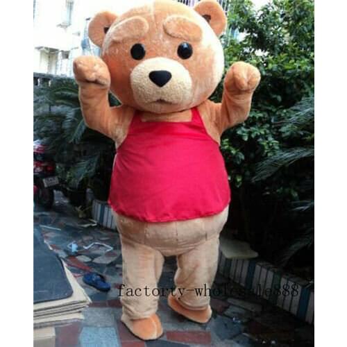 Christmas Bear Mascot Costume Unisex Cartoon Doll Set Wedding Bear Girlfriends Plush Gift Girls Furry Toy