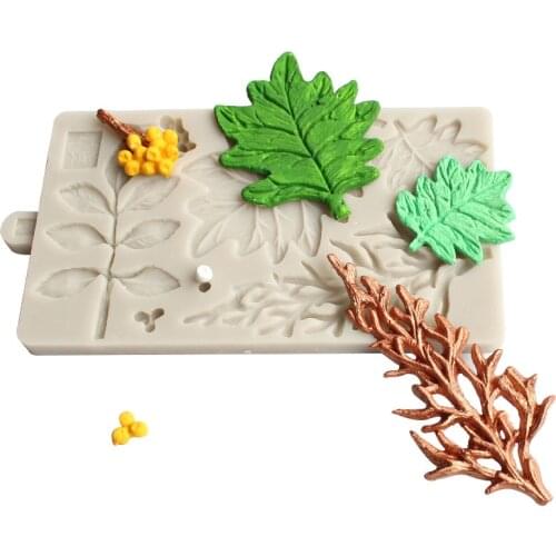 Leaf Silicone Mold Decoration Tool Chocolate Mold Cake, Gumpaste Mold, Sugarcraft, Kitchen Utensils