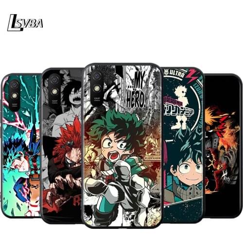 My hero academia Silicone Cover For Xiaomi Redmi K40 K30i K30T K30S K30 K20 10X Ultra Pro Black Soft Phone Case Shell