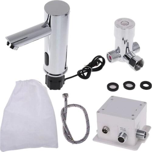 Bathroom Automatic Infrared Sensor Sink Faucet Touchless Basin Water Tap Deck Mounted Wholesale and dropshipping