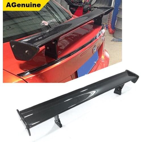 Carbon fiber GT style back boot lip spoiler wing auto rear spoiler wing trunk spoiler for all sedan cars