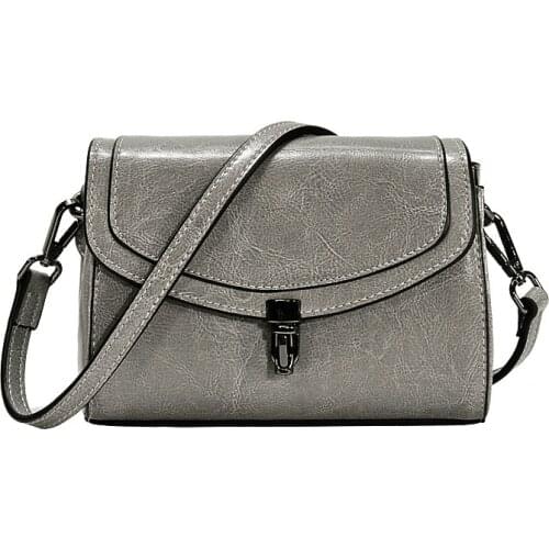 New autumn and winter small shoulder bag mini messenger bag fashion simple cowhide leather small bag