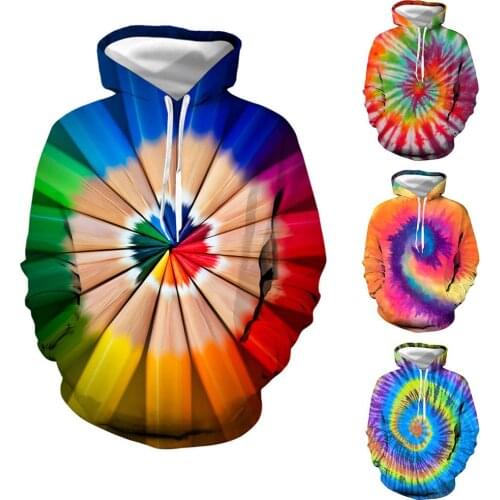 Unisex Polyester Digital Flame Print Long Sleeve Pocket Drawstring Loose Hoodie