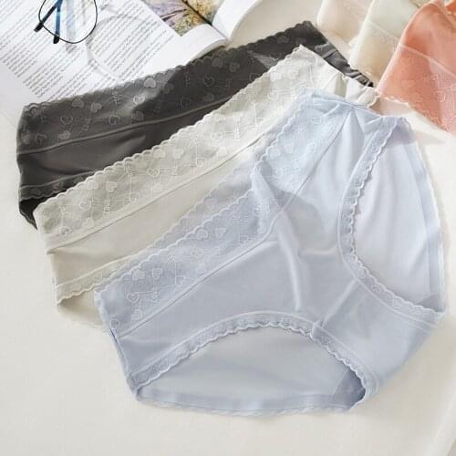 Seamless Lace Panties Women Sexy Underpants Comfortable Underwear Panty Female Lingerie Mid-Rise Brief Panties Intimates M-XL