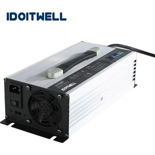 Intelligent 72V 16A VRLA SLA AGM GEL battery pack charger Custom Professional 72V lead acid battery charger with LCD display