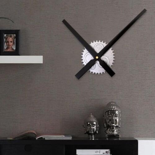 Vintage DIY Clock Mechanism Clock Movement Retro Gear Large Wall Clock for Home Office