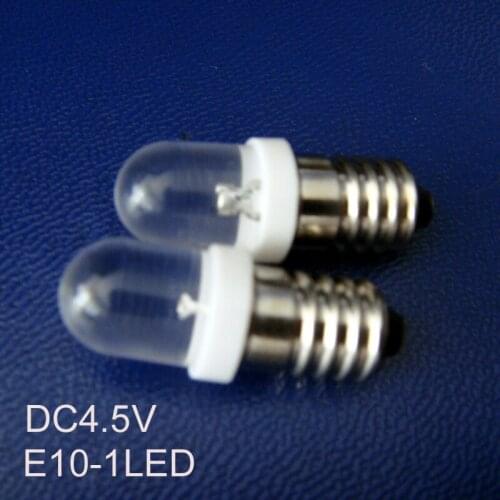 High quality DC4.5V E10 led Signal light,E10 Led Indicator Light E10 Led Instrument light bulb lamp free shipping 1000pcs/lot