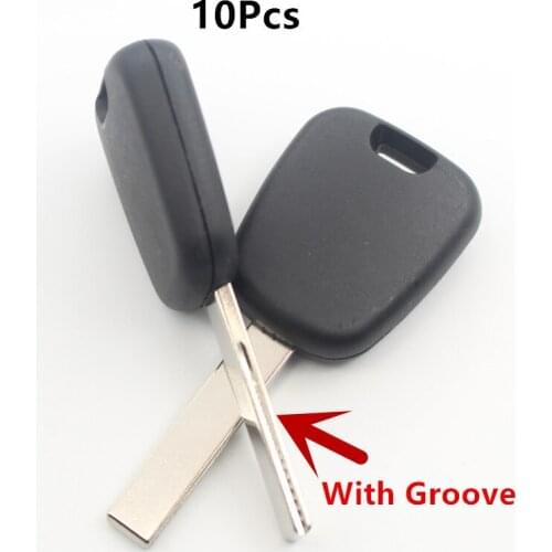 XIEAILI 10Pcs/lot Replacement Case Transponder Key Shell For Peugeot 307/308/408 For Citeon C4L With Groove Blade K20