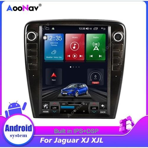 2 Din Car Radio For Jaguar XJ XJL Vertical Screen GPS Navigation Auto Radio Android System Multimedia Player