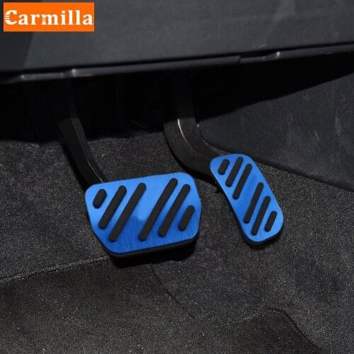 Carmilla AT Car Pedals for Toyota Fortuner 2015 - 2021 Interior Auto Gas Brake Pedal Protection Cover Accessories
